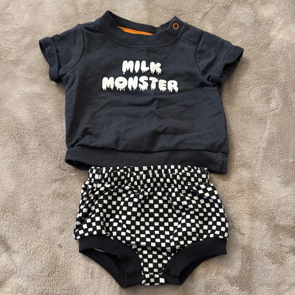 Cat & Jack Milk Monster Outfit